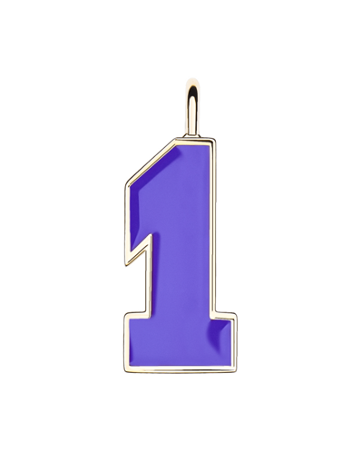 Molu Mavi Mineli Bir Numara Charm