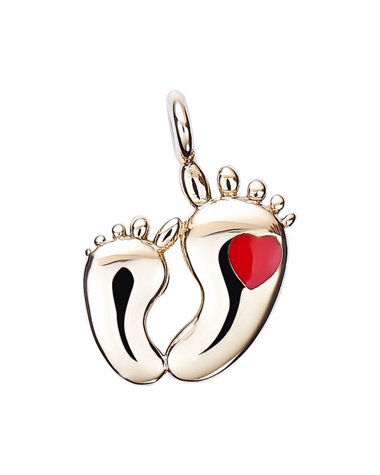 Molu Mineli Bebek Ayağı Charm