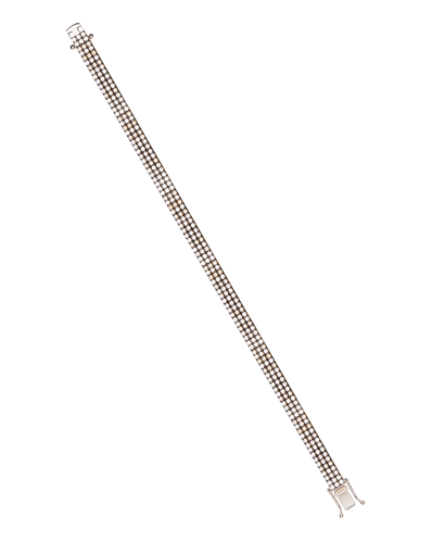 Molu Pırlantalı Üç Sıralı Su Bilezik