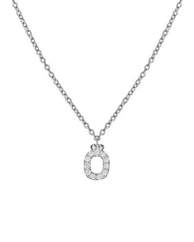 Molu Pırlantalı Ö Harfli Kolye