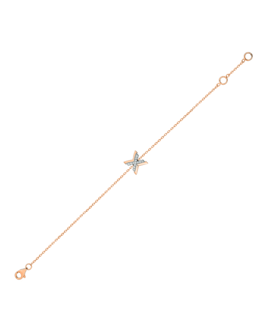 X by Molu IconX Pırlantalı Zincir Bilezik 