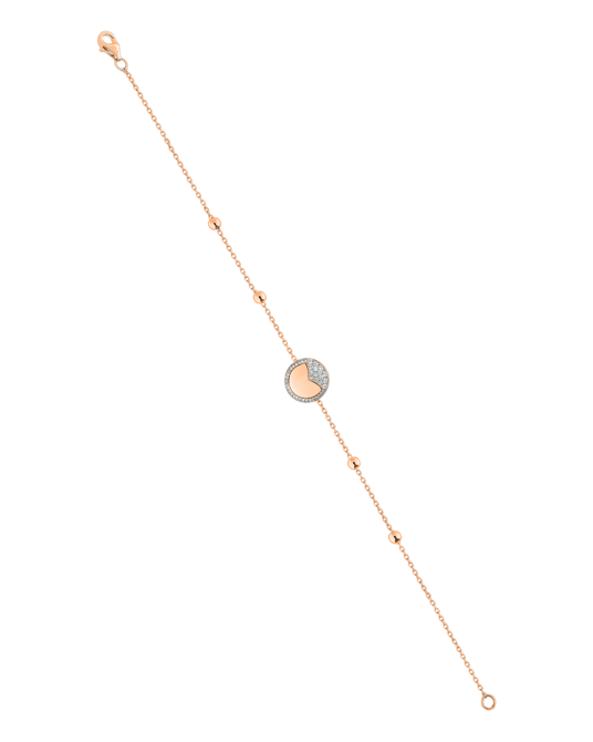 X by Molu Tulips Pırlantalı Büyük Boy Zincir Bilezik 