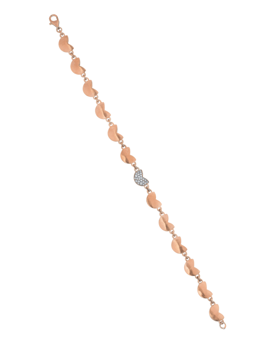 X by Molu Tulips Pırlantalı Sıralı Bilezik  