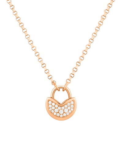 X by Molu Tulips Pırlantalı Kilit Kolye 