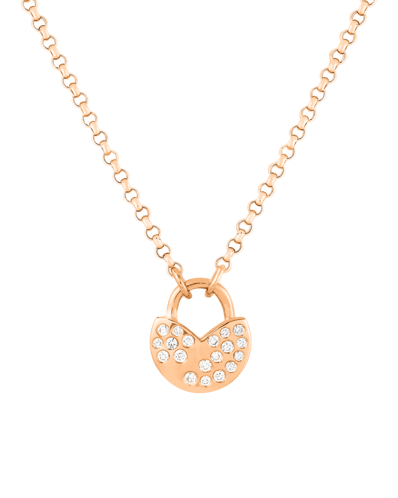 X by Molu Tulips Pırlantalı Kilit Kolye 