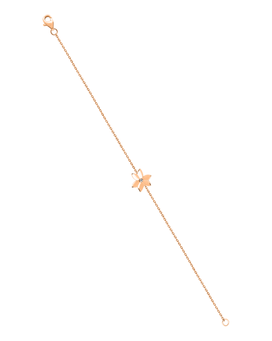 X by Molu Oxalis Pırlantalı Zincir Bilezik 