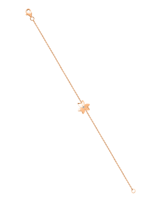 X by Molu Oxalis Pırlantalı Zincir Bilezik 