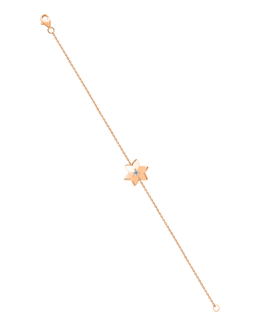 X by Molu Oxalis Pırlantalı Büyük Boy Zincir Bilezik 