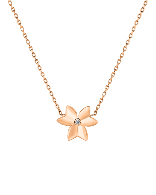 X by Molu Oxalis Pırlantalı Kolye 