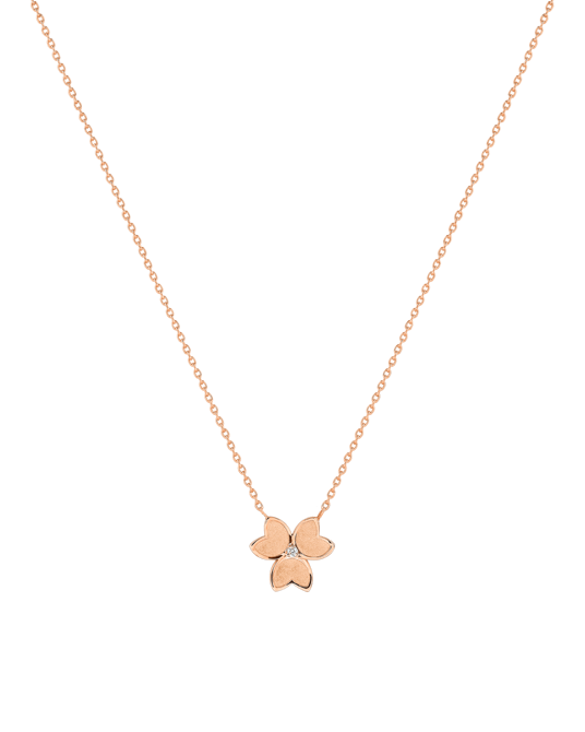 X by Molu Trifoglio Pırlantalı Kolye 