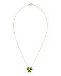 X by Molu Trifoglio Pırlantalı Yeşil Mineli Kolye 
