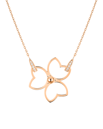 X by Molu Trifoglio Pırlantalı Büyük Boy Kolye  