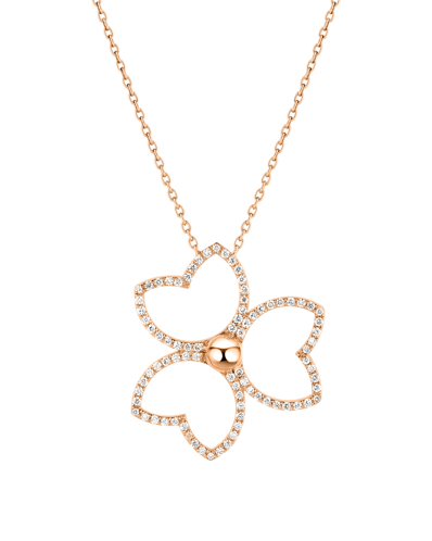 X by Molu Trifoglio Pırlantalı Büyük Boy Kolye  