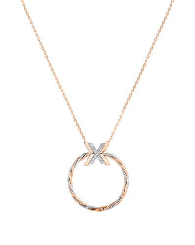 X by Molu IconX Pırlantalı Burma Halka Kolye