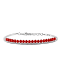 Picture of Tropica Colors Pırlantalı Kırmızı Mercanlı Bilezik