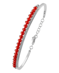 Picture of Tropica Colors Pırlantalı Kırmızı Mercanlı Bilezik