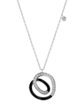 Picture of Molu Diamond Black Enamel Spiral Necklace
