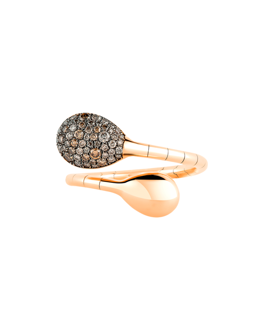 Molu Kahve Pırlantalı Yüzük	