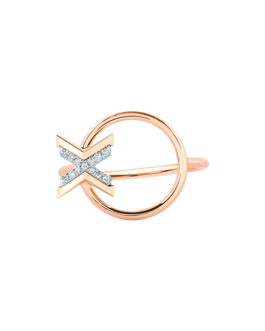 X by Molu IconX Pırlantalı Halka Yüzük 