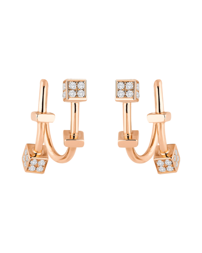 Molu Pırlantalı Küçük Küp Küpe	