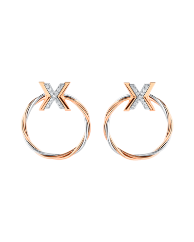 X by Molu IconX Pırlantalı Burma Halka Küpe	