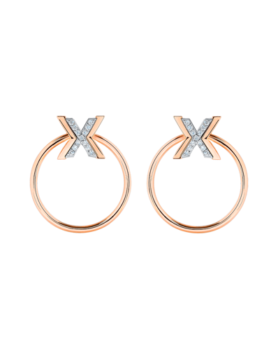 X by Molu IconX Pırlantalı Halka Küpe	