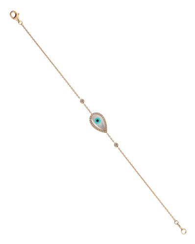 Picture of Molu Pırlantalı Damla Gözlü Bilezik