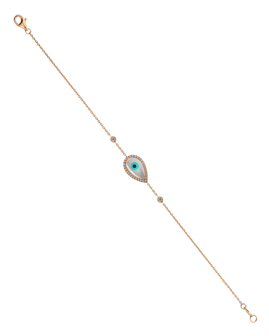 Picture of Molu Diamond Drop Evil Eye Bracelet