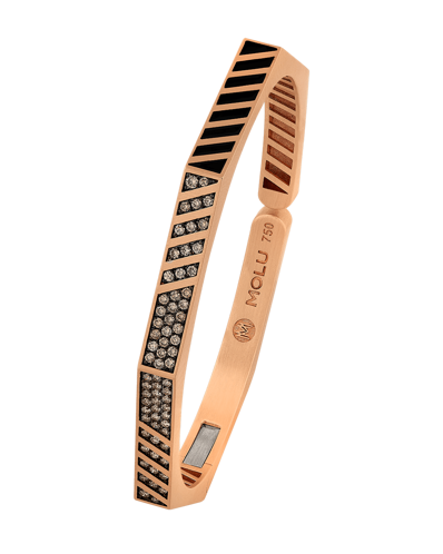 Picture of Molu Kahve Pırlantalı Sekizgen Bilezik