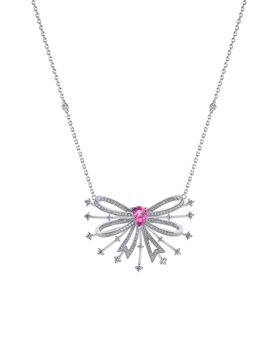 Picture of Today's Princess Pırlantalı Pembe Safirli Kolye