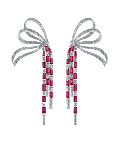 Picture of Today's Princess Pırlantalı Yakutlu Kurdele Küpe