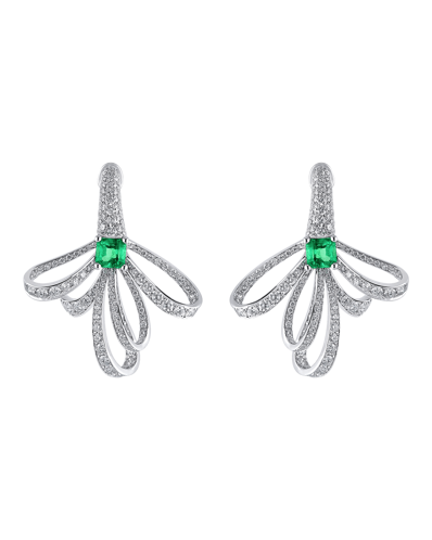 Today's Princess Pırlantalı Zümrütlü Küpe