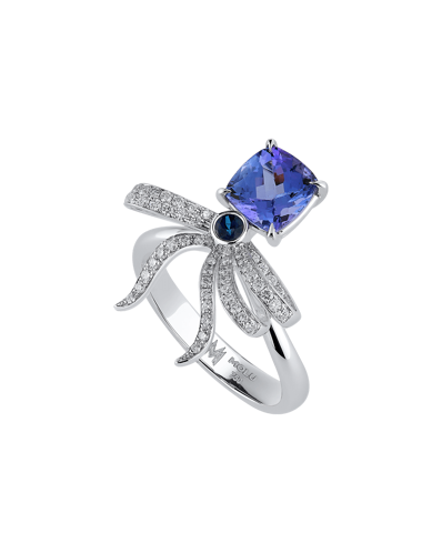 Picture of Today's Princess Pırlantalı Safirli Tanzanitli Yüzük