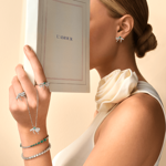 Today's Princess Pırlantalı Zümrütlü Kurdele Yüzük