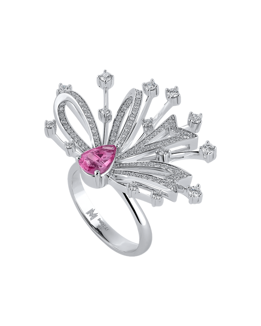 Picture of Today's Princess Pırlantalı Pembe Safirli Yüzük