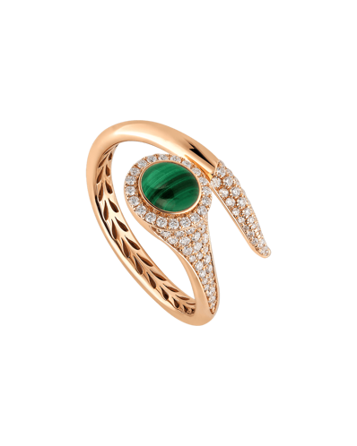 Picture of Tropica Pırlantalı Malahitli İnce Yüzük