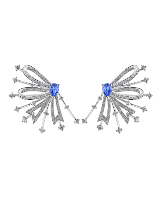 Picture of Today's Princess Pırlantalı Tanzanitli Küpe