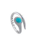 Tropica Pırlantalı Turkuazlı İnce Yüzük