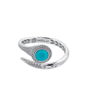 Tropica Pırlantalı Turkuazlı İnce Yüzük