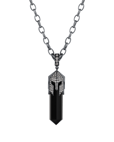 Molu Pırlantalı Gümüş Kolye