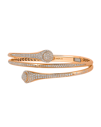 Tropica Pırlantalı Üç Sıra İnce Kelepçe Bilezik