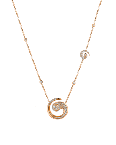 Tropica Pırlantalı Spiral Kolye