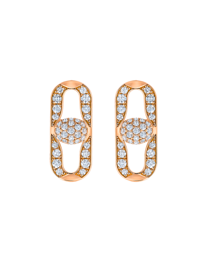 Tropica Chain Pırlantalı Küpe