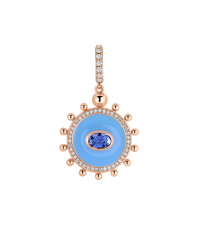 Wish Me Molu Pırlantalı Tanzanitli Mavi Mineli Charm