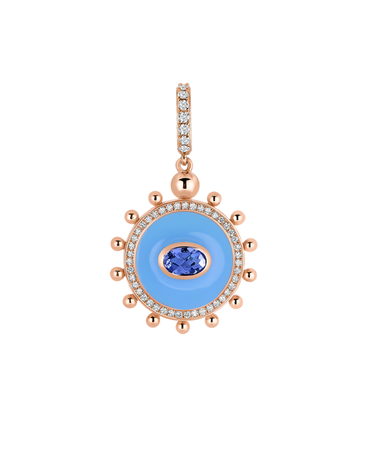 Wish Me Molu Pırlantalı Tanzanitli Mavi Mineli Charm