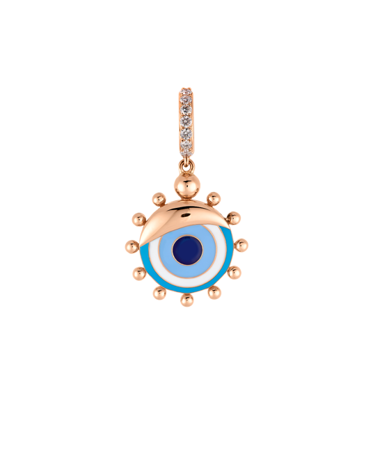 Wish Me Molu Pırlantalı Gözlü Küçük Charm