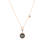 Wish Me Molu Kahve ve Siyah Pırlantalı Gözlü Charm