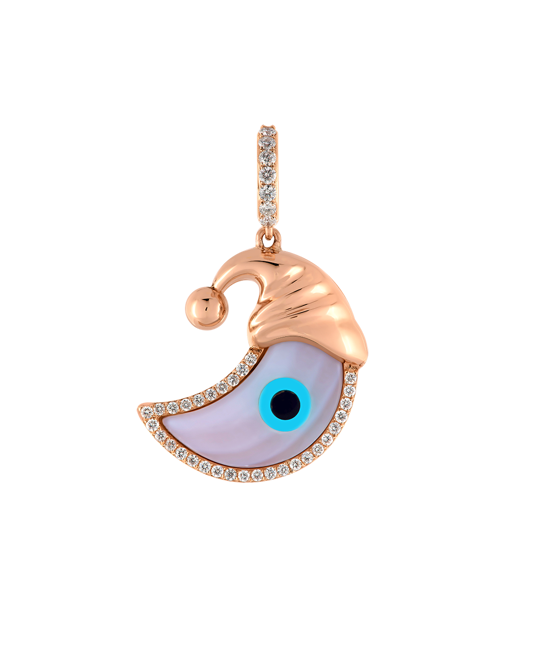 Wish Me Molu Pırlantalı Gözlü Aydede Charm