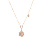 Wish Me Molu Pırlantalı Mavi Mineli E Harfli Charm