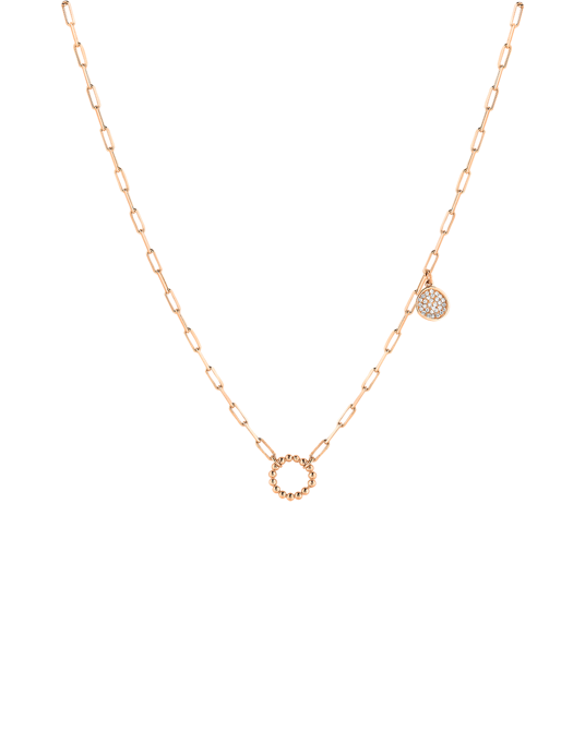 Wish Me Molu Pırlantalı İnce Zincir Kolye